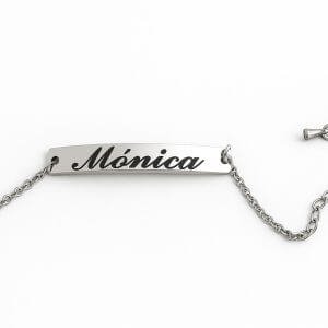 Brazalete de cadena delgada